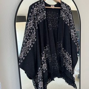 Open front poncho